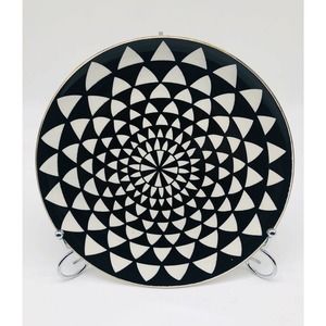 Thyme & Table Stoneware Salad Appetizer Plate 8.5” Black White -Replacement- A3